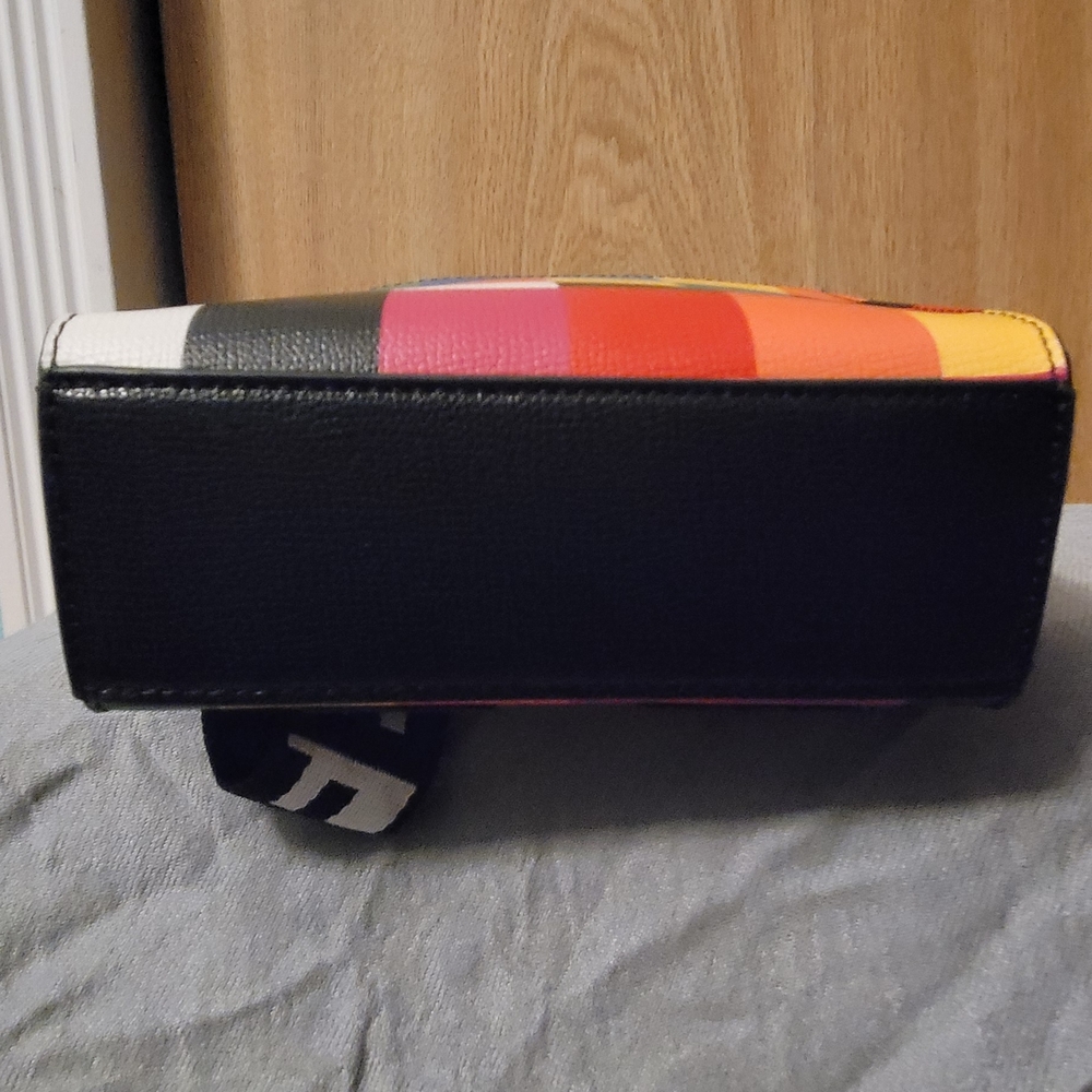 Karl Lagerfeld Paris Maybelle Checkered Colorful Mini Tote Bag - Picture 3 of 5